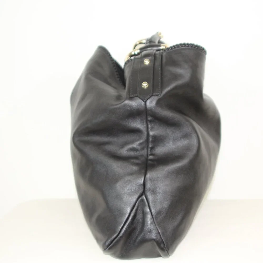 Gucci Pelham Large Leather Hobo Bag Black/Gold Hardware - Picture 8 of 13
